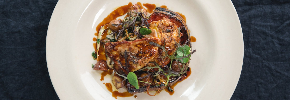 James Golding’s Pheasant Breast with Oyster Mushrooms recipe poster image