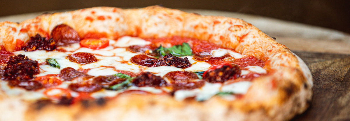 The Peddler (Nduja and Pepperoni with Chilli Honey) - Gozney . Roccbox recipe poster image