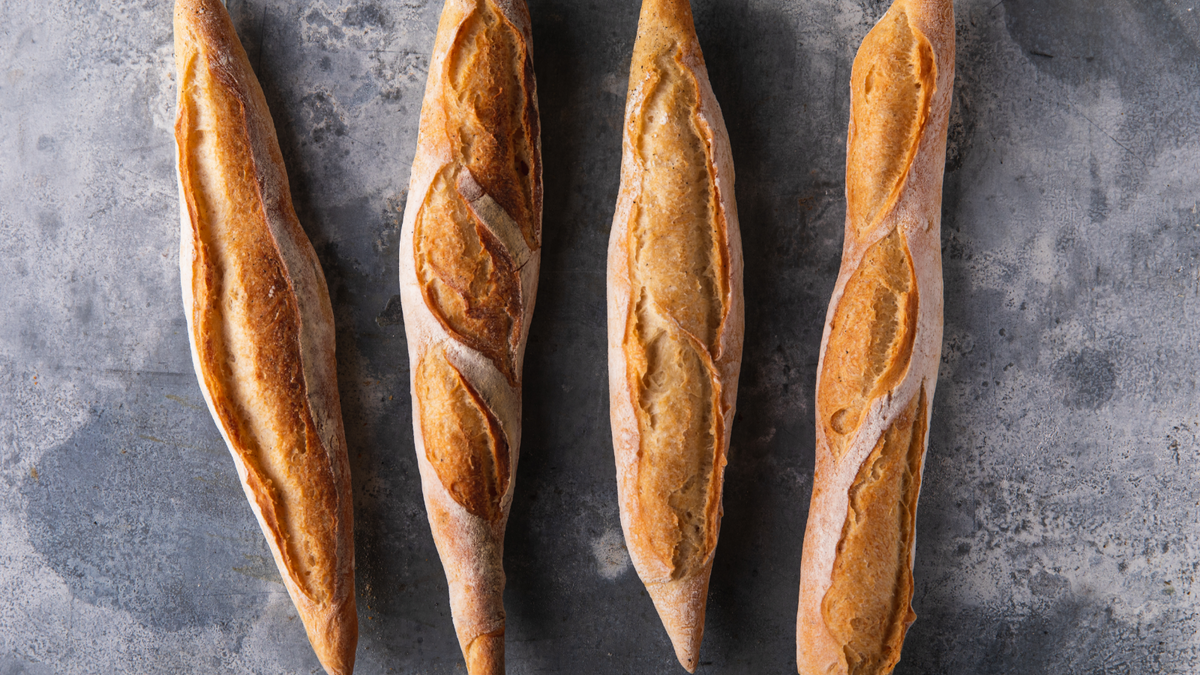 4 French Baguettes recipe poster image