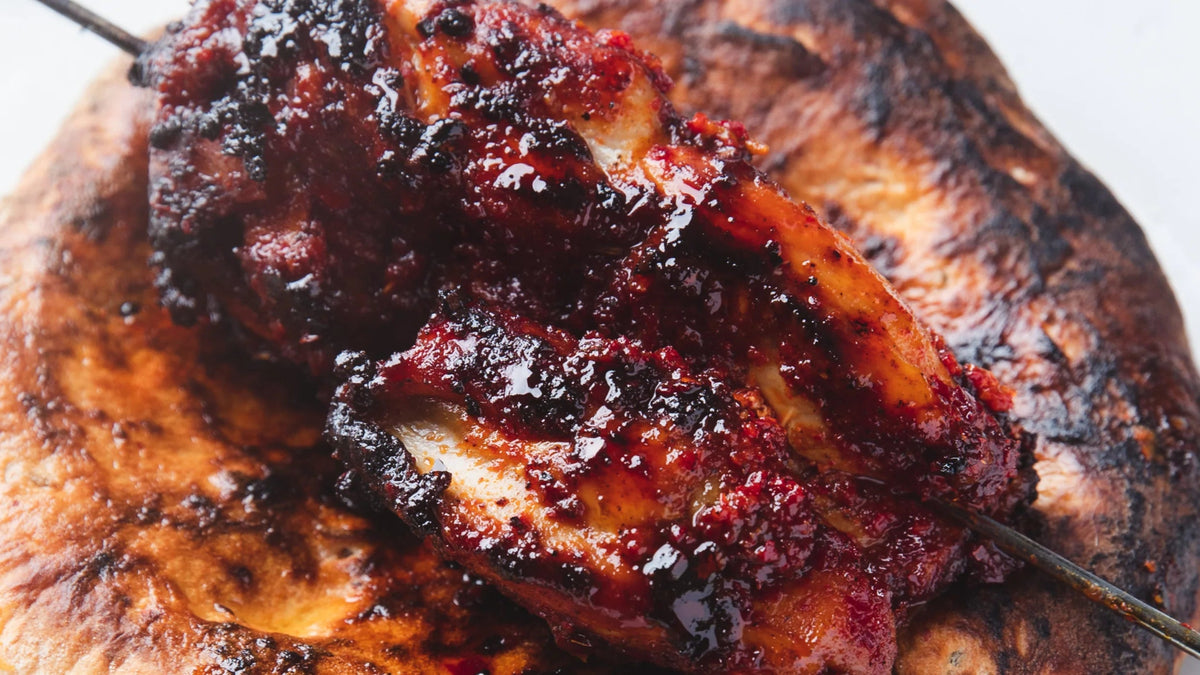 Korean Chicken Skewers recipe poster image
