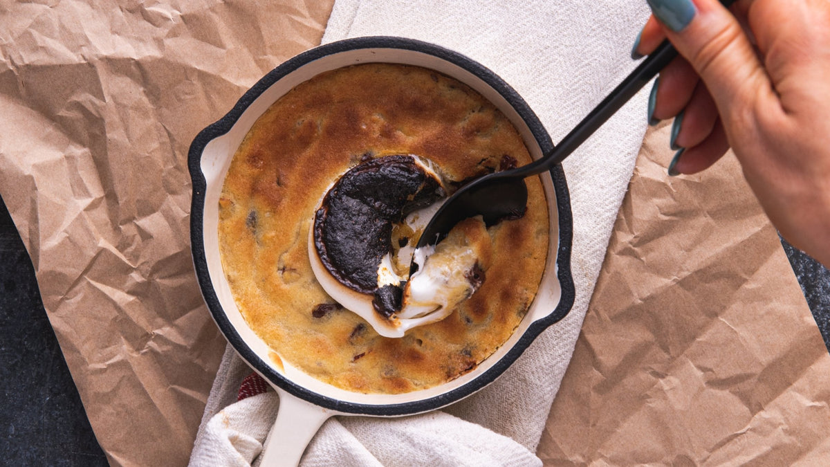 Skillet Chocolate Chip Cookie recipe poster image