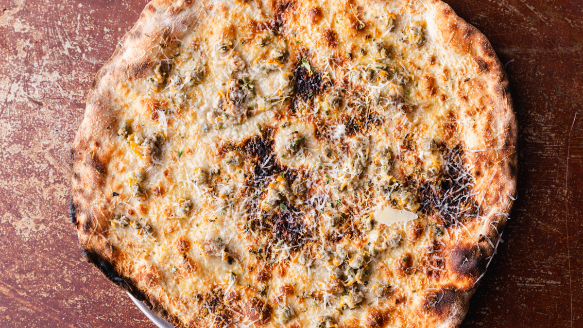 Clam Pizza recipe poster image