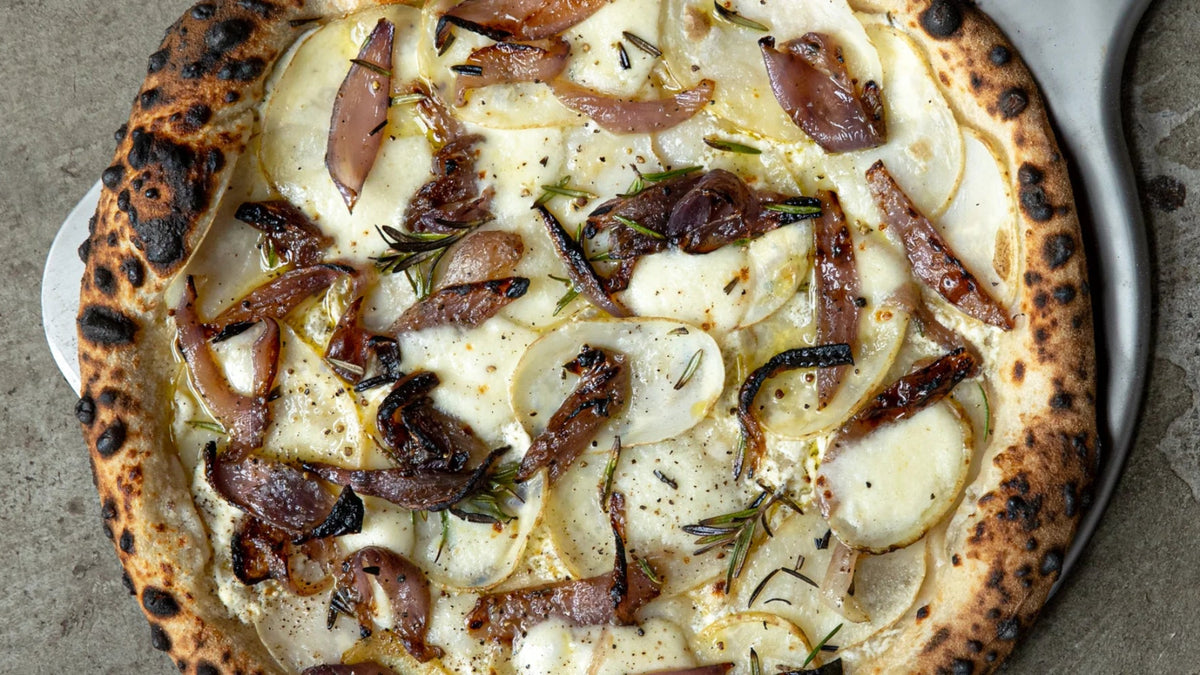 Potato & Onion Pizza recipe poster image