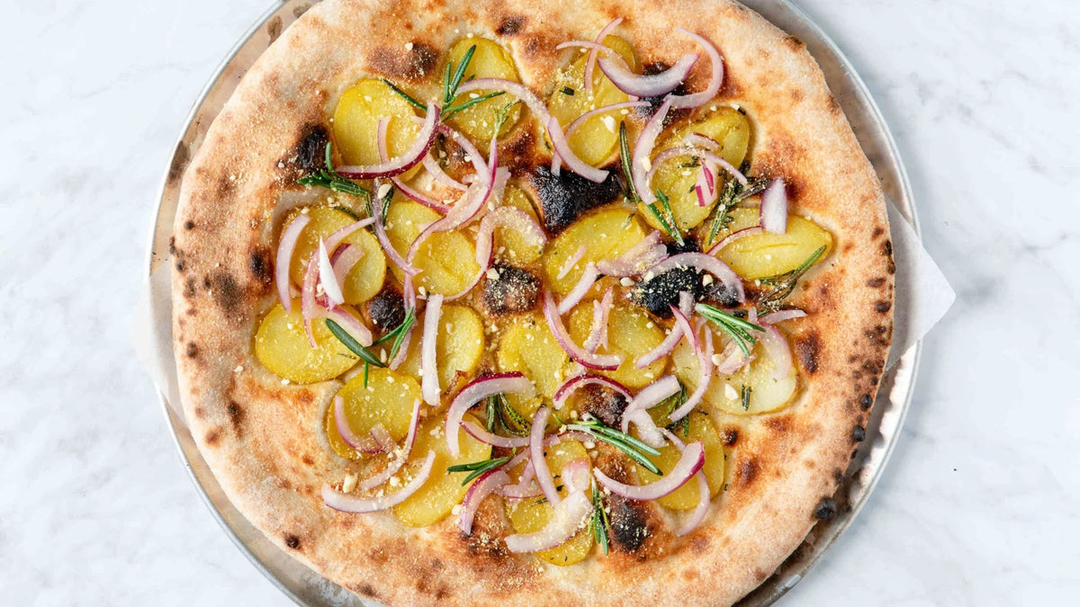 Pickled Onion, Rosemary & Potato Pizza