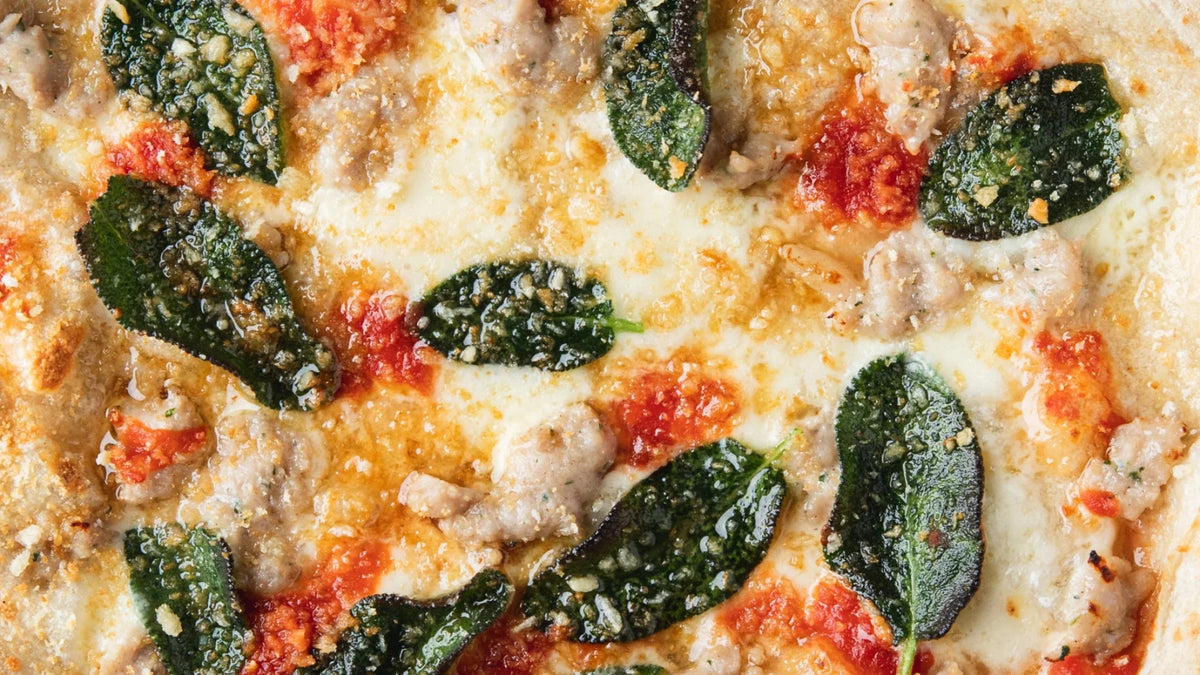 Sausage & Sage Pizza recipe poster image