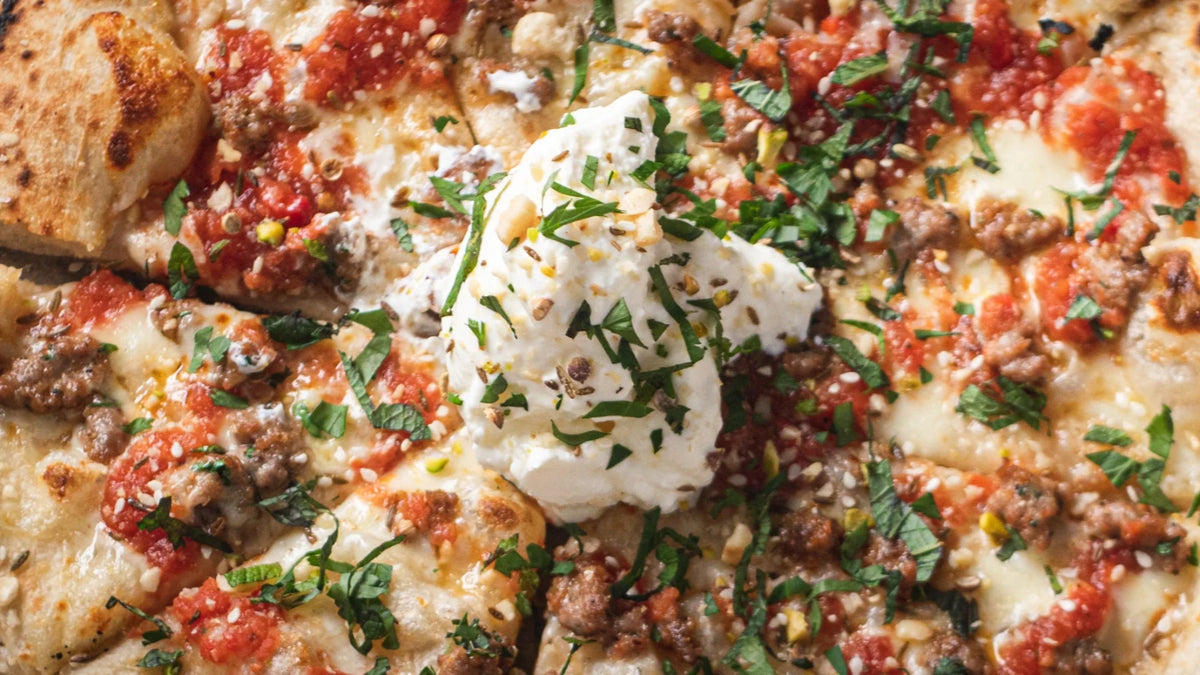 Spiced Lamb Pizza recipe poster image
