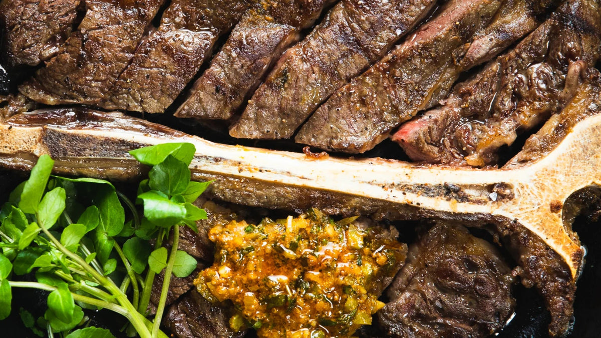 T-Bone Steak with Café De Paris Butter recipe poster image